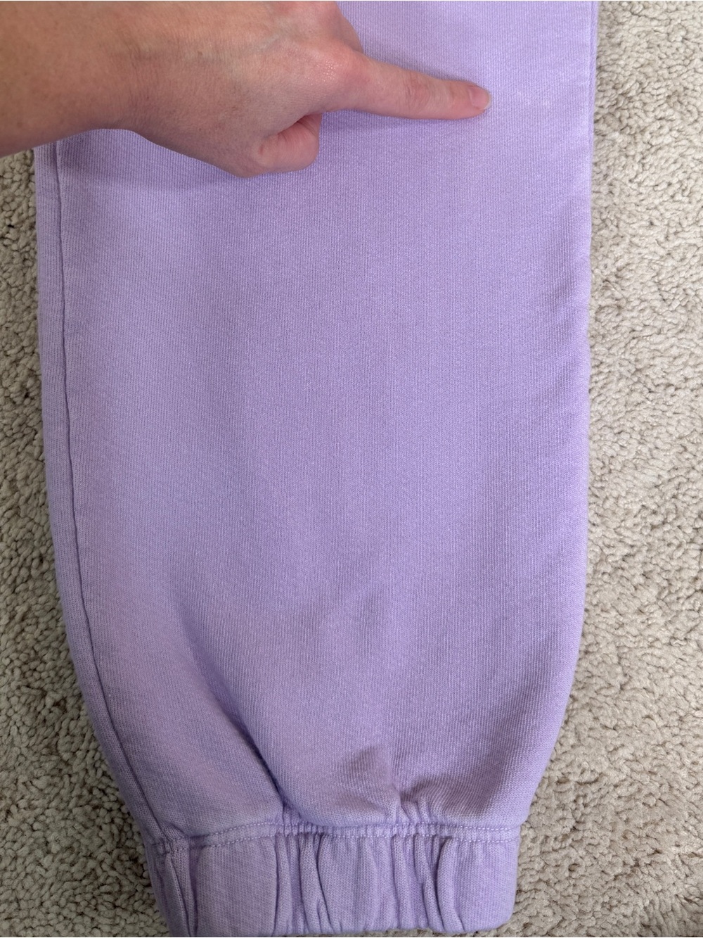 NUX Active Sunday Sweats 100% Organic Cotton Joggers Sweatpants in Amethyst - Picture 16 of 16